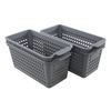 Annkky Plastic Small Storage Baskets, 4 Packs Kitchen Cupboard Baskets