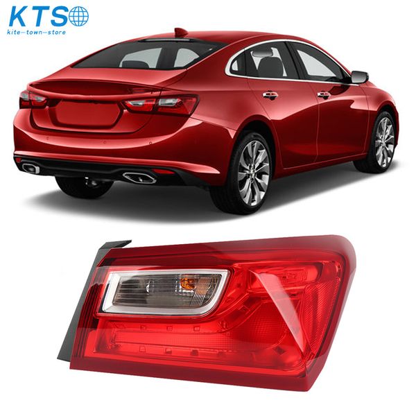 Right Side Outer Tail Light Brake Lamp Assembly Red For Chevy Malibu 2016-2021