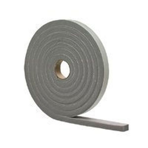 NEW M-D 02253 GRAY FOAM WEATHER STRIPPING TAPE SELF ADHESIVE 3/8" X 3/16" 17 FT