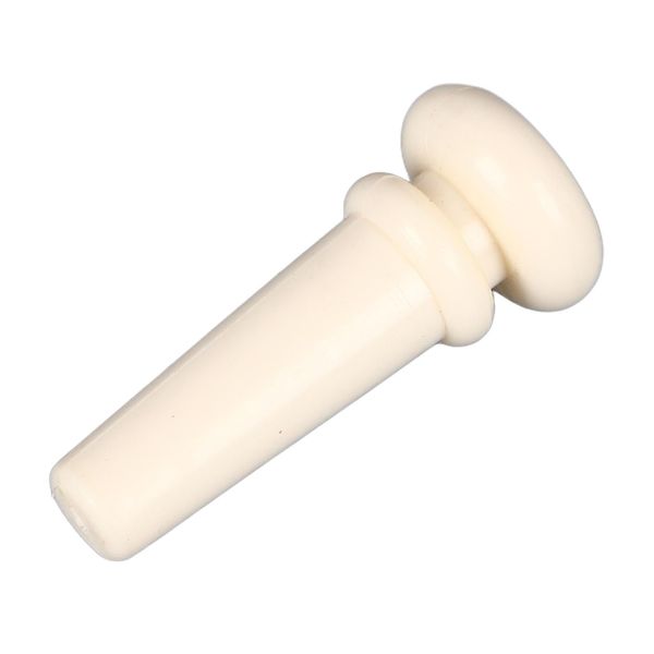 Acoustic Guitar Tailnail Peg, Plastic Guitar End Pin Button Replacement Button for Strap Fixing (White)