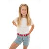 Olata Children’s Stretch Elasticated Adjustable Belt with Snap Fastening, 1-6 years. Brown