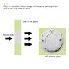 sourcing map Flush Pull Ring Handle 40x10mm, 3pcs Plane Drawer Door Pull, Brushed Silver Tone