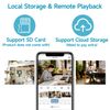 2PCS 4MP Wireless Solar Camera Outdoor Security Camera WiFi Solar Battery Camera