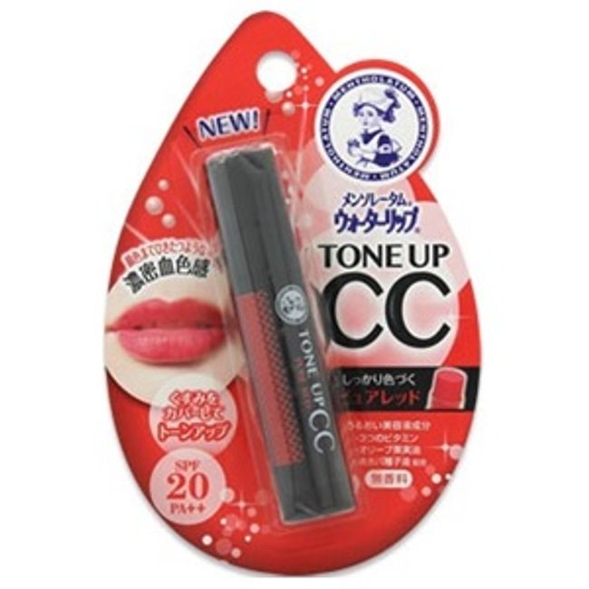 [Rohto Pharmaceutical] Mentholatum Water Lip Tone Up CC Pure Red 4.5g [Cosmetics]