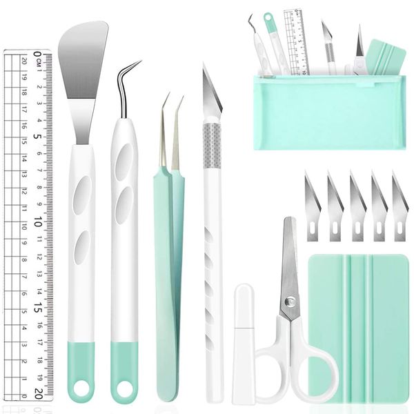 Vinyl Weeding Tools, Craft Weeding Tools Set, Stainless Steel Plotter Accessories for Cricut/Silhouette/Siser/Oracal