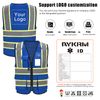 AYKRM blue safety vest for men