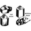 NSP OP-28 3/4" Offset Pivot Set for Recessed Doors, Duranodic
