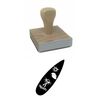 Infusion Surfboard Rubber Stamp, 2 X 2'' Wood Stamp
