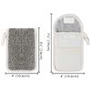 Linkidea 3 Pack Soap Saver Pouch, Flax Exfoliating Soap Bag Body Scrubber Exfoliator Sponge Holder Hanging Rope Bags for Bath or Shower