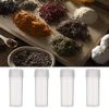 VILLCASE 100pcs 5ml Plastic Sample Bottles Vial Storage Mini Clear Storage Case with Lid Vial Storage Container Test Tube for Small Items