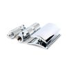 Merkur-Razor Travel Razor Chrome−Plated Open Tooth Comb Leather Case