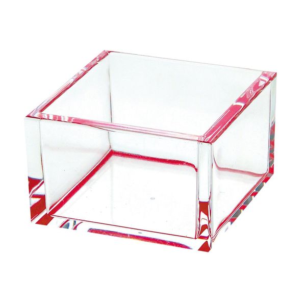 Yamako 12242 Clear Square, Red, Made in Japan