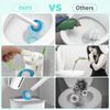 Ajex Toilet Brush with Replacable Brush Heads (32pcs Refills)