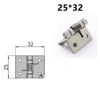 Luzen 10Pcs 1 Inch Stainless Steel Spring Loaded Small Self Closing Hinges, Silver