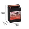  Yamaha 340CC EC340 Excel III, 1981-1988 Motorcycle Battery (Replacement)