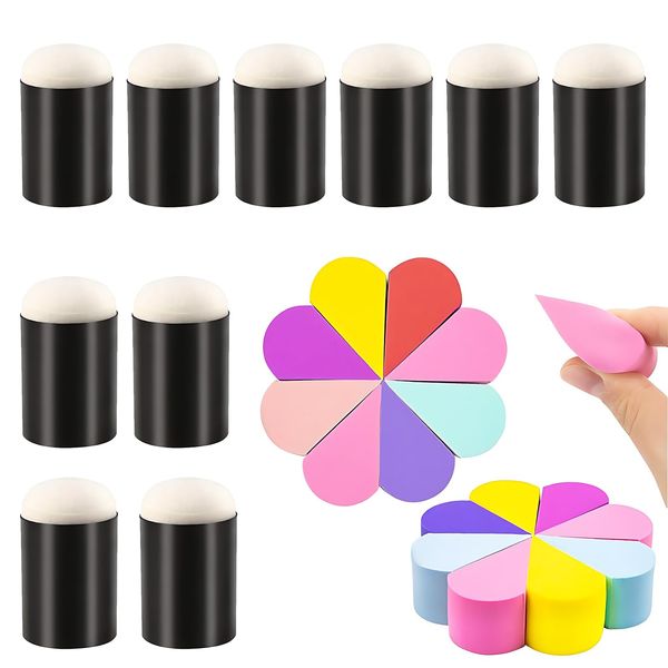 26 Piece Set Face Painting Sponges, Face Sponge, Painting Tools, 16pcs Makeup Sponge Face And 10 Piece Finger Sponge Applicator For Cream Concealer Makeup & Face Sponges Cleansing