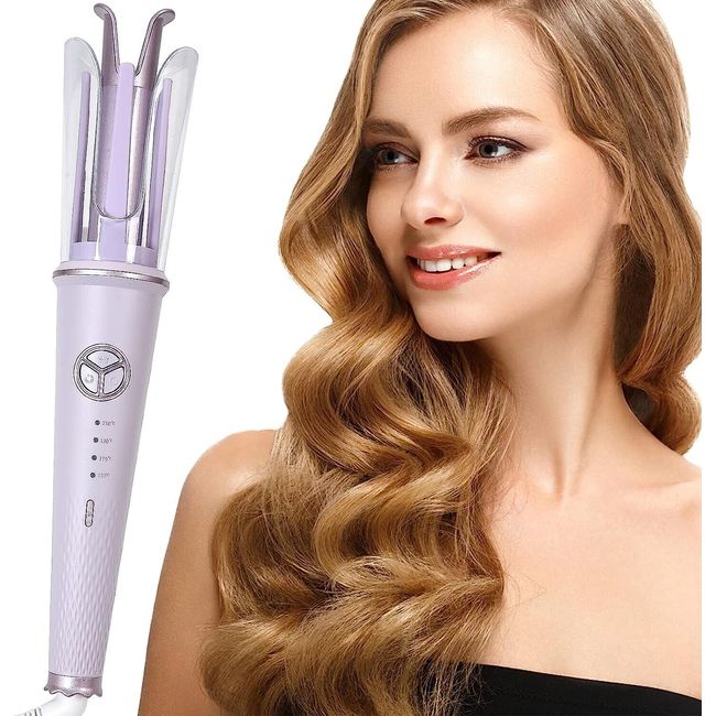 Automatic Hair Curler, 1.1 Inch Barrel, Temperature Adjustable, Fast Heating