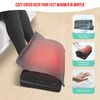 Foot Rest for Under Desk at Work-Versatile Foot Stool with Washable Cover, Black