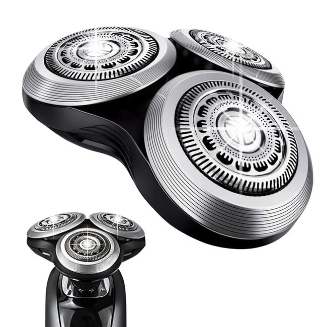 SH90 Replacement Heads for Philips Norelco Shavers Series 9000, New Version of Metal Wheel Buckle and Upgrade Double-Layer Precision Blades