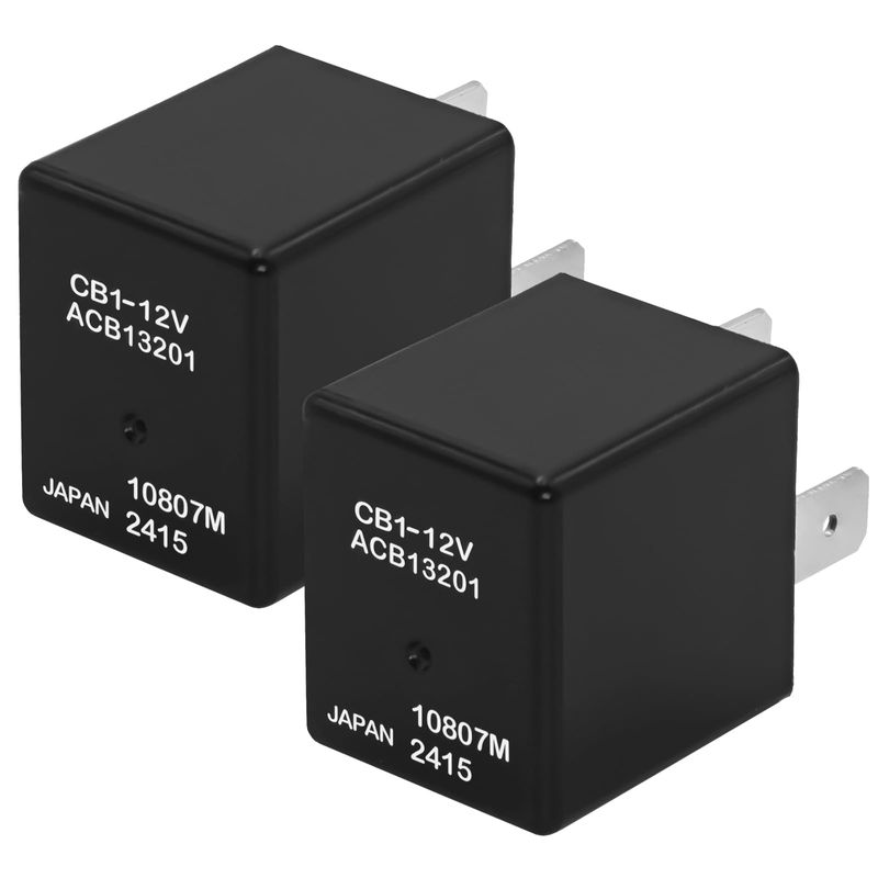 (Pack of 2) CB1-12V ACB13201 Relay– 40A 12VDC 5-Pin Mini-ISO Plug-in ...