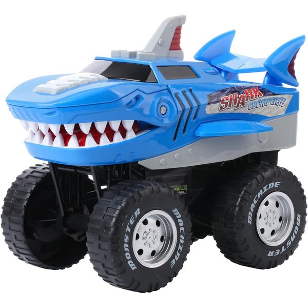 Motorized Shark Monster Truck – Vehicle Toy for Kids 3+ Years, Roars and Lights Up, Battery-Operated Truck for Endless Fun and Play