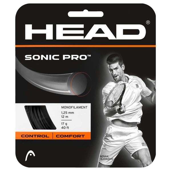 HEAD Unisex's Sonic Pro Racquet String-Multi-Colour/Black, Size 17