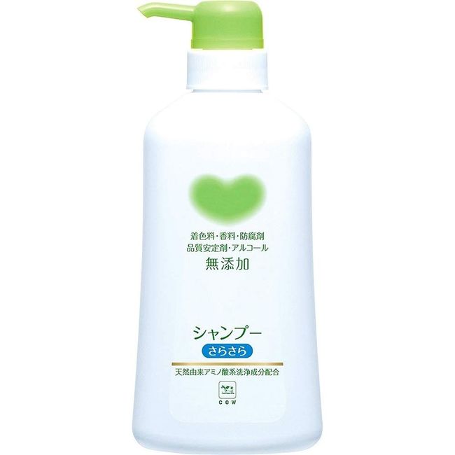 Cow Brand Milk Soap, Additive-Free Shampoo, 19.4 fl oz (550 ml) x 3 Set