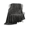 Bedbric Grey Throws & Blankets - Fluffy Fleece for Sofas & Bed - 400 GSM Single & Double Size - Cozy & Warm