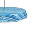 DII Summer Stripe Outdoor Zippered Tabletop Collection, Multi-use, Machine Washable, Table Runner, 14x72, Beachy