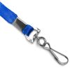 100 Pack Blue Lanyards Swivel Hook Flat Neck Lanyard with Id Holder