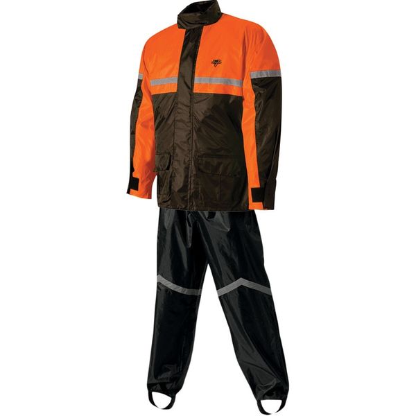 Nelson Rigg Stormrider 2-Piece Rainsuit Orange/Black, Medium