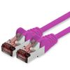1CONN Cat6 network cable 0.5m magenta Ethernet cable Lankabel Cat6 Lan network cable Sftp Pimf patch cable 1000 Mbit s