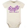 Scorpio Baby Bodysuit (3-6, Cream/Green)