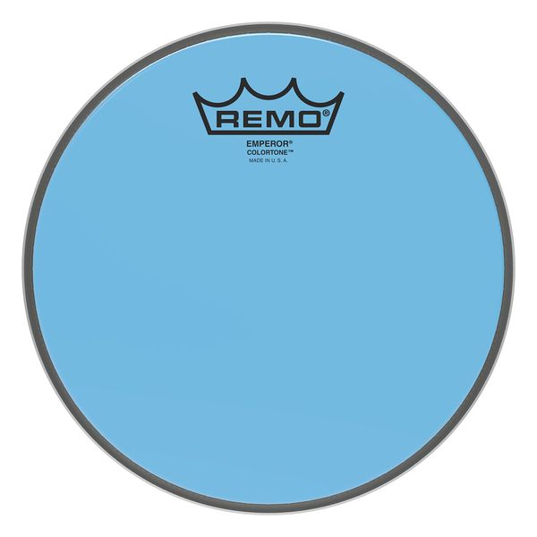 Remo Emperor Colortone Blue Drum Head, 8"