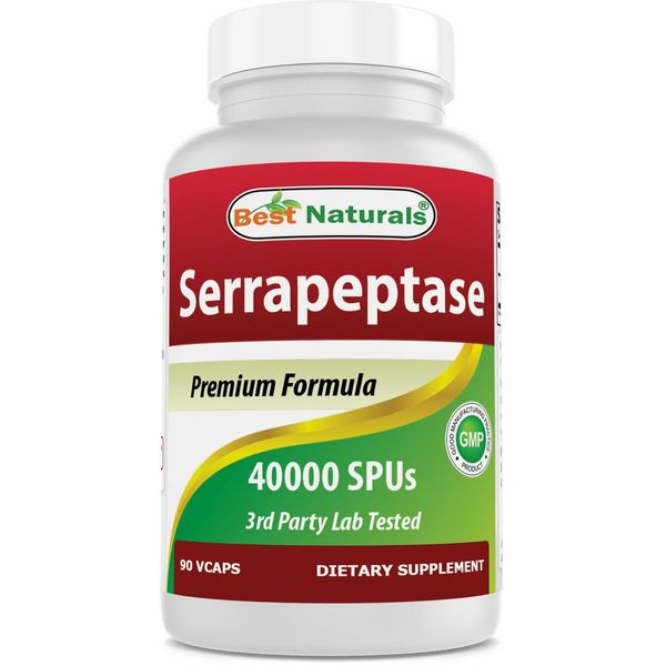 Best Naturals Serrapeptase 40000 SPU 90 Vcaps