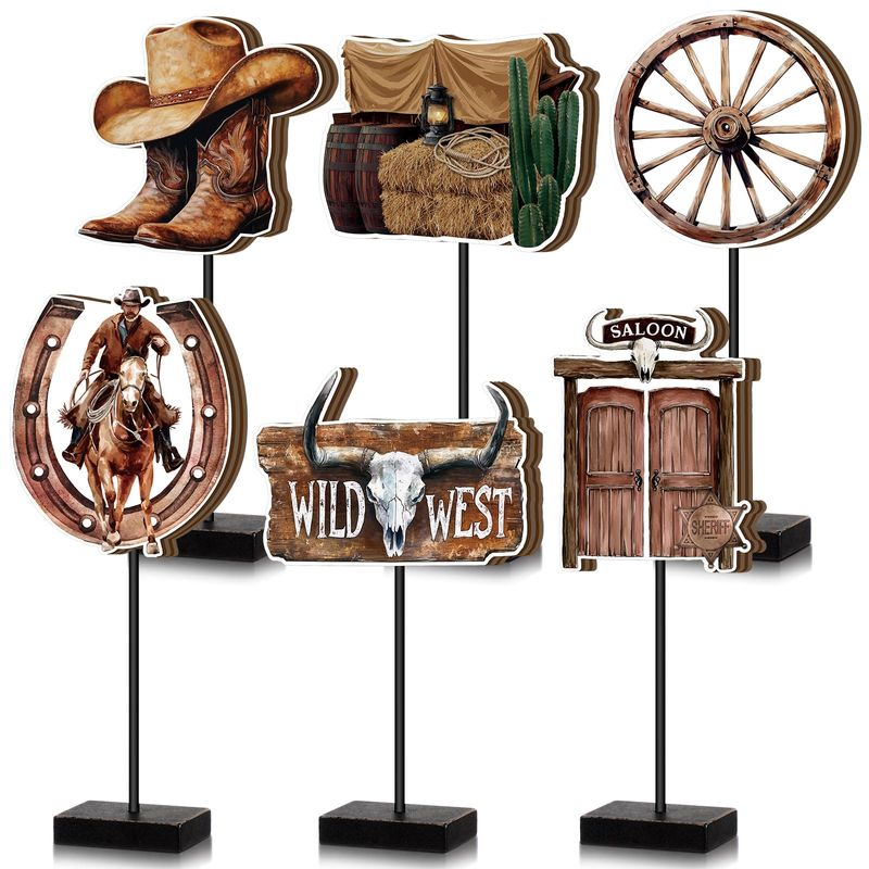 Western Cowboy Headbands - 16 Piece Wild West Party Favors & Decorations