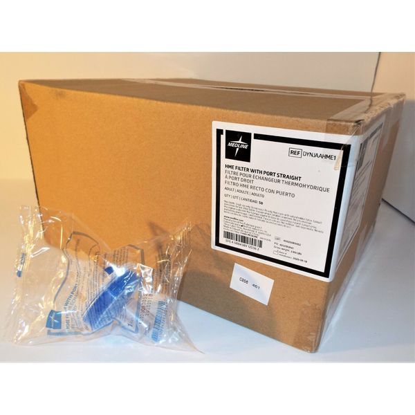 1 Case of 50 New Medline In-Line HME Filters REF DYNJAAHME1 Free Shipping!