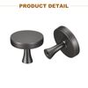 sourcing map 10 Pack Round Cabinet Knob, Single Hole Drawer Knobs Silver Kitchen Cabinet Knobs for Cupboard Drawer Pulls Grey