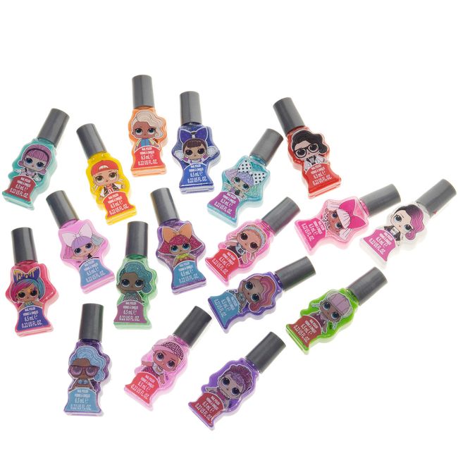 Disney Frozen-Townley Girl Non-Toxic Peel-off Nail Polish Set with Shimmery  and Opaque Colors with Nail Gems for Girls Ages 3+, Perfect for Parties,  Sleepovers and Makeovers, 18 Pcs 