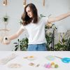 FREEBLOSS 6 Set DIY Macrame Keychain Macrame Keychain Kit Flower Macrame Tassel Keychain Kit with Video Tutorials Macrame Keychain Kit for Beginners Adults