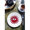 FANCY- Home Collection Dessert Sun Eye Plate Set (6)