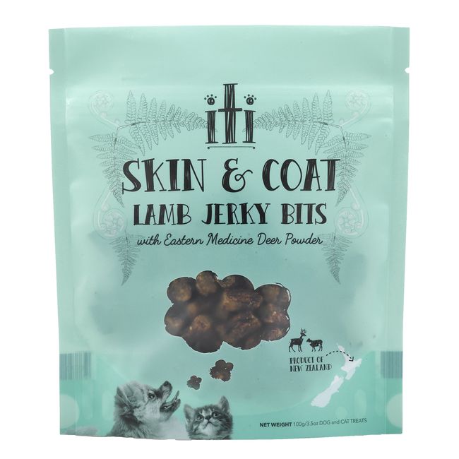 iti Dog Treat, Lamb Jerky, Skin and Coat Care, Lamb, 3.5 oz (100 g)