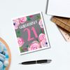 Emotional Rescue Text: Gorgeously 21 on floral background.