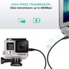 SCOVEE Mini USB Cable for GoPro Hero 4, 3, 2, 1 - 3ft Camera Data Sync & Charging Cord