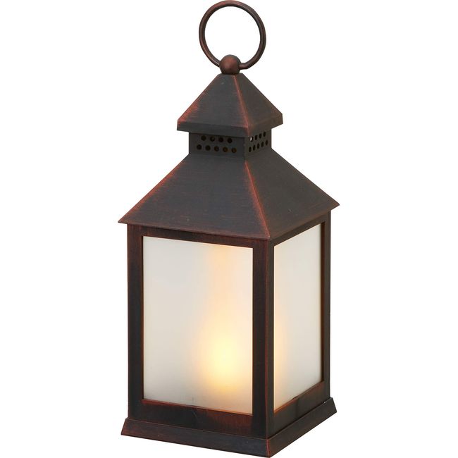 Kameyama Illuminine Mini Fire Lantern SBK Size: Approx. W4.1 inches (10.5 cm), L4.1 inches (10.5 cm), H27.5 inches (27.5 cm), PE660-00-05SBK