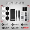 RED DRAGON Pegasus Soft Tip Darts Set - 20 gram - Black Stems and Flights