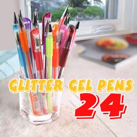 Aen Art – 0.1 mm 100 Neon Glitter Gel Pens –  – Toys and Game  Store
