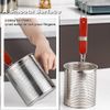 Micro-Perforated Stainless Steel Pasta Strainer, 2-Piece Set (5.5in, 14cm)