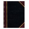 NATIONAL Brand Texhide Series Record Book, 10.375 x 8.375" Black, 150 Pages (56211), Black/Burgundy