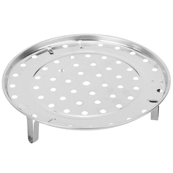 Fdit Stainless Steel Steam Holder Tray Shelf Cooking Accessories Protect Steamer from High Temperature